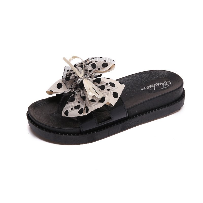 Factory New Design Latest Anti-slippery Bedroom Women Flat Sandals Slide Slipper For Ladies