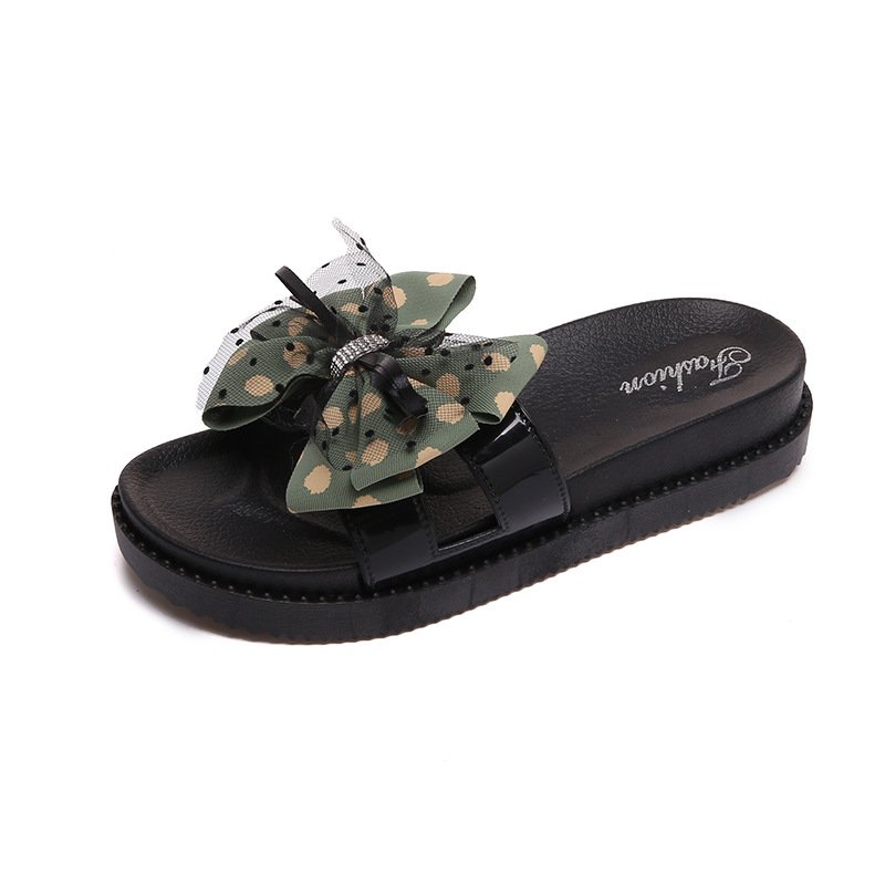 Factory New Design Latest Anti-slippery Bedroom Women Flat Sandals Slide Slipper For Ladies