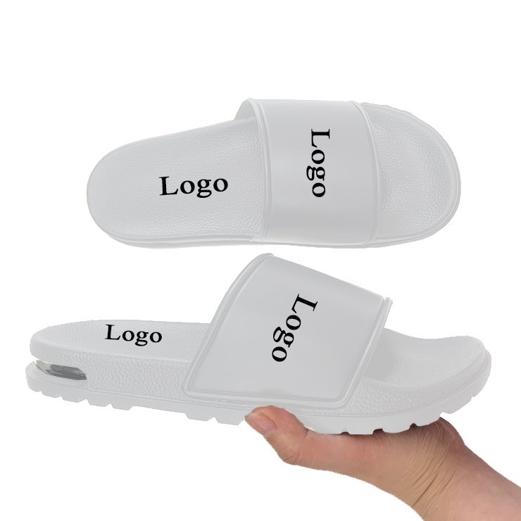 Custom unisex Red Color Slippers Men rubber Slide Slippers Custom Logo PVC Slide Slipper