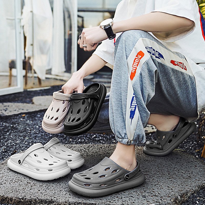 Men's Garden Clogs Water Shoes Breathable Quick Drying Slide Slippers Sandals with Arch Support for Outdoor Beach Walking Use