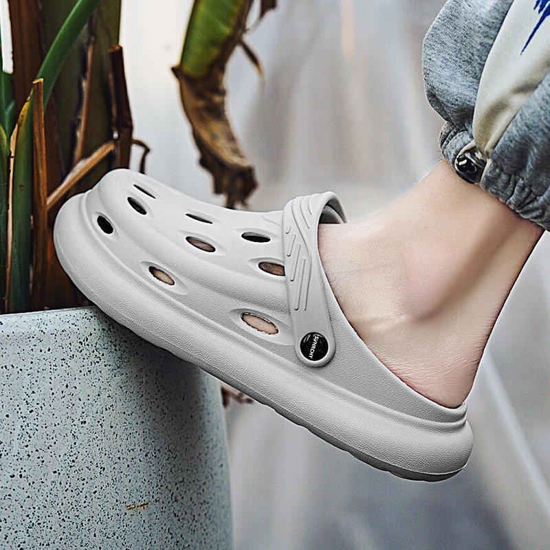 Men's Garden Clogs Water Shoes Breathable Quick Drying Slide Slippers Sandals with Arch Support for Outdoor Beach Walking Use