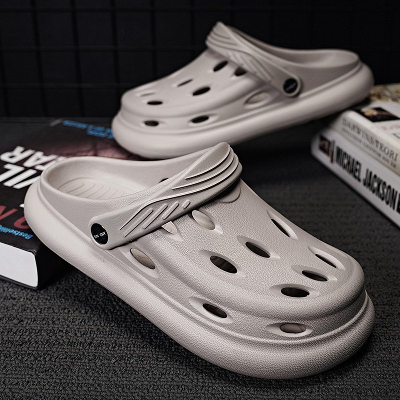 Men's Garden Clogs Water Shoes Breathable Quick Drying Slide Slippers Sandals with Arch Support for Outdoor Beach Walking Use