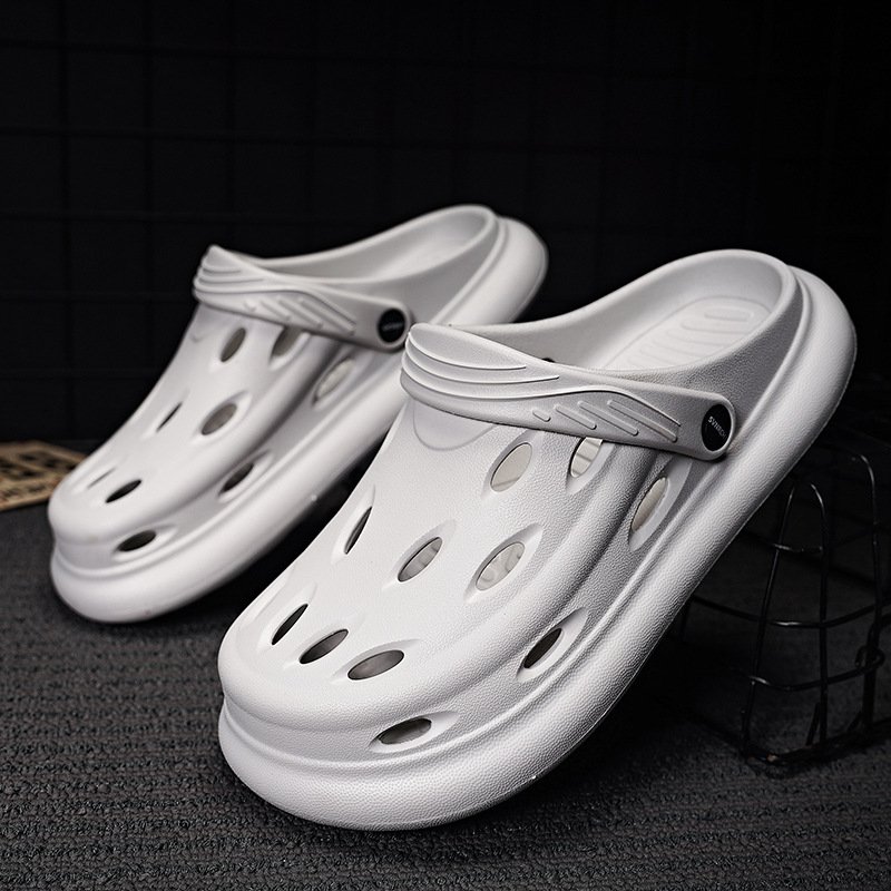 Men's Garden Clogs Water Shoes Breathable Quick Drying Slide Slippers Sandals with Arch Support for Outdoor Beach Walking Use