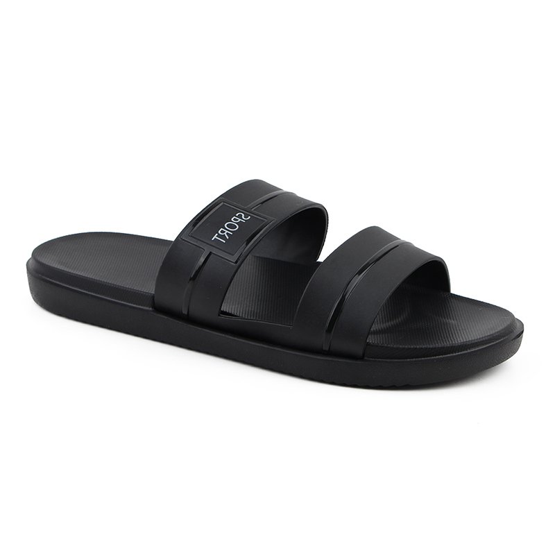 Mens Sandals Open Toe Non-slip Cushioned Sport Slides Soft Comfy Double Straps Flat Sandals Custom Slides Slippers For Men