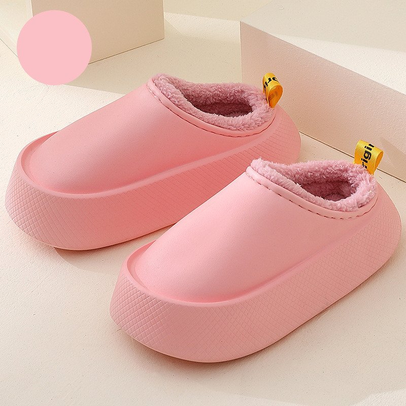Women's Autumn Cotton Shoes Candy Color Thick Sole Home Slippers Warm Anti slip and Dirty Resistant Cotton Slippers Winter