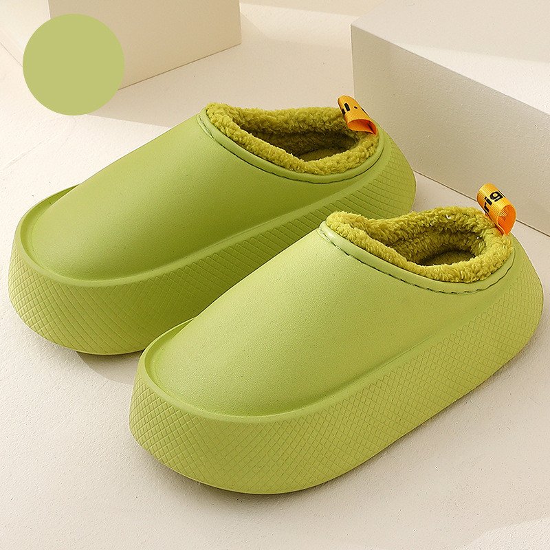 Women's Autumn Cotton Shoes Candy Color Thick Sole Home Slippers Warm Anti slip and Dirty Resistant Cotton Slippers Winter