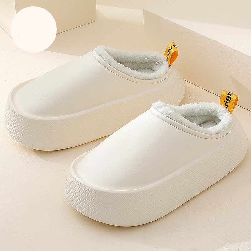 Women's Autumn Cotton Shoes Candy Color Thick Sole Home Slippers Warm Anti slip and Dirty Resistant Cotton Slippers Winter