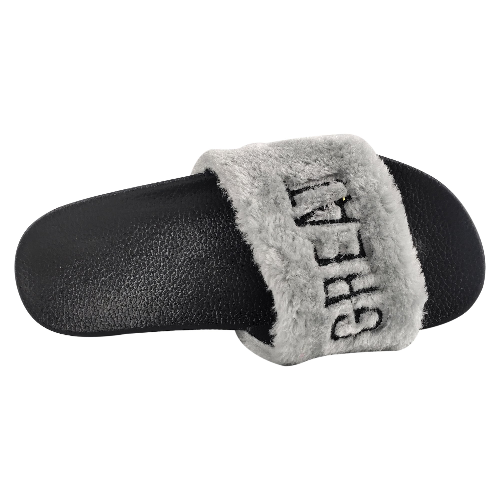Greatshoe new fashion girl's plush slides slippers sandals for women breathable faux wholesale fur sandals ladies slides