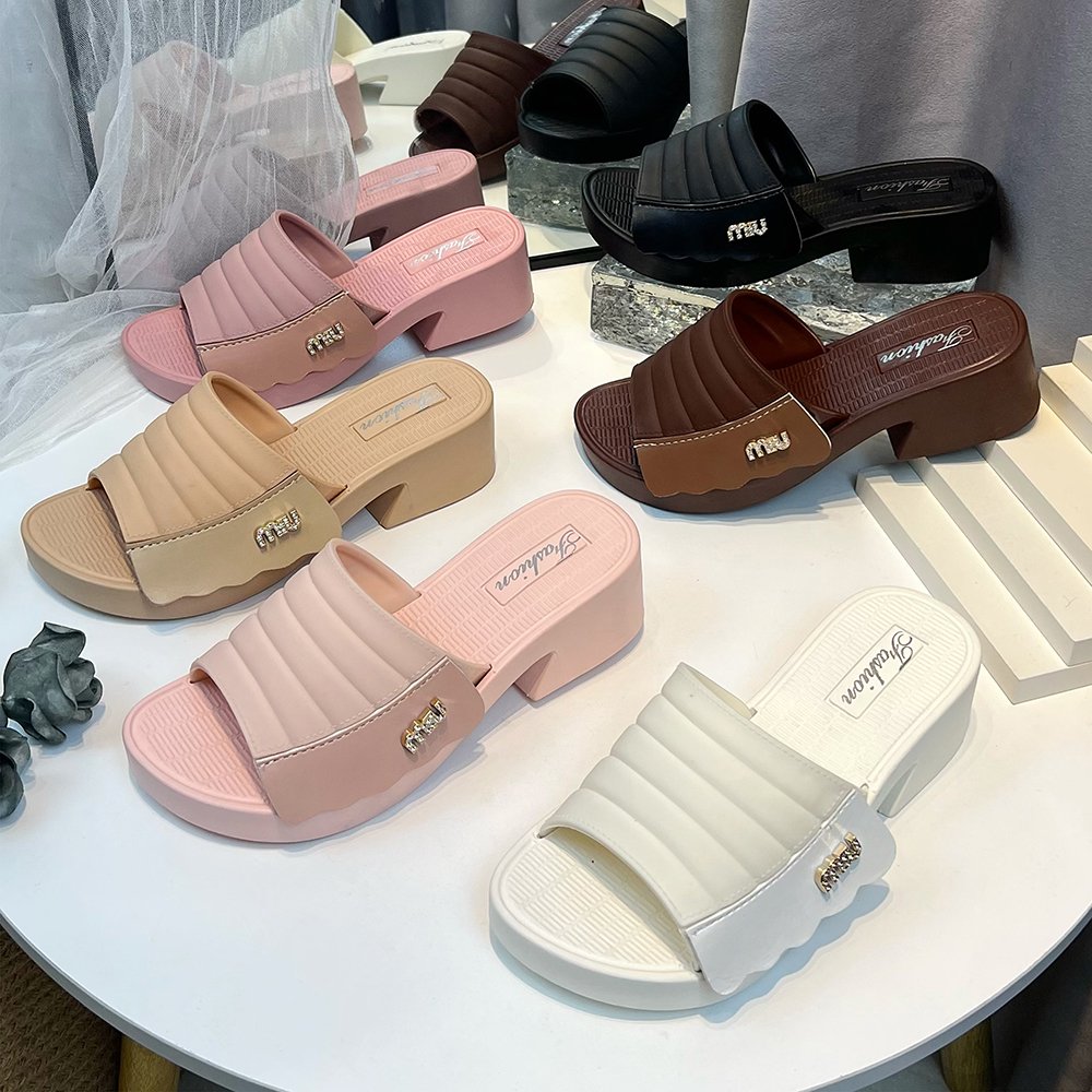 Special offer new design chaussures plastiques open heel slippers slide slipper wedges sandals