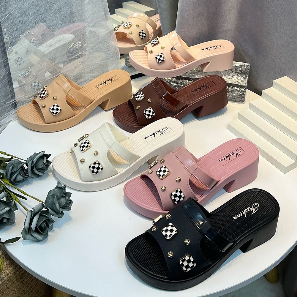 Special offer new design chaussures plastiques open heel slippers slide slipper wedges sandals