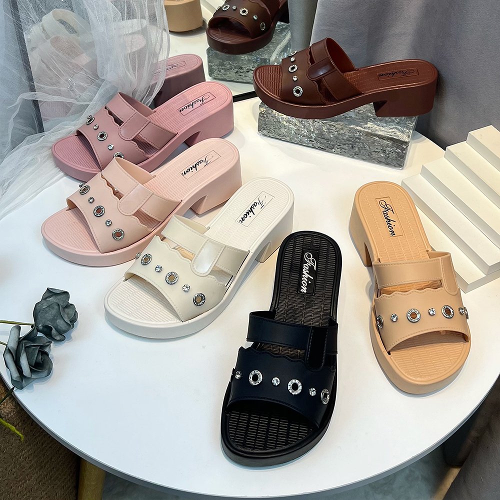 Special offer new design chaussures plastiques open heel slippers slide slipper wedges sandals