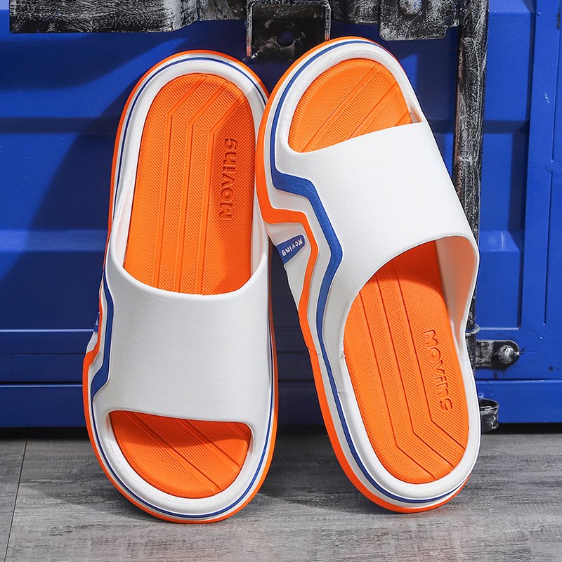 Summer Comfortable Mens Outwear Thick Sole Slippers Cushioning Sport Slipper Slides Slippers For Beach