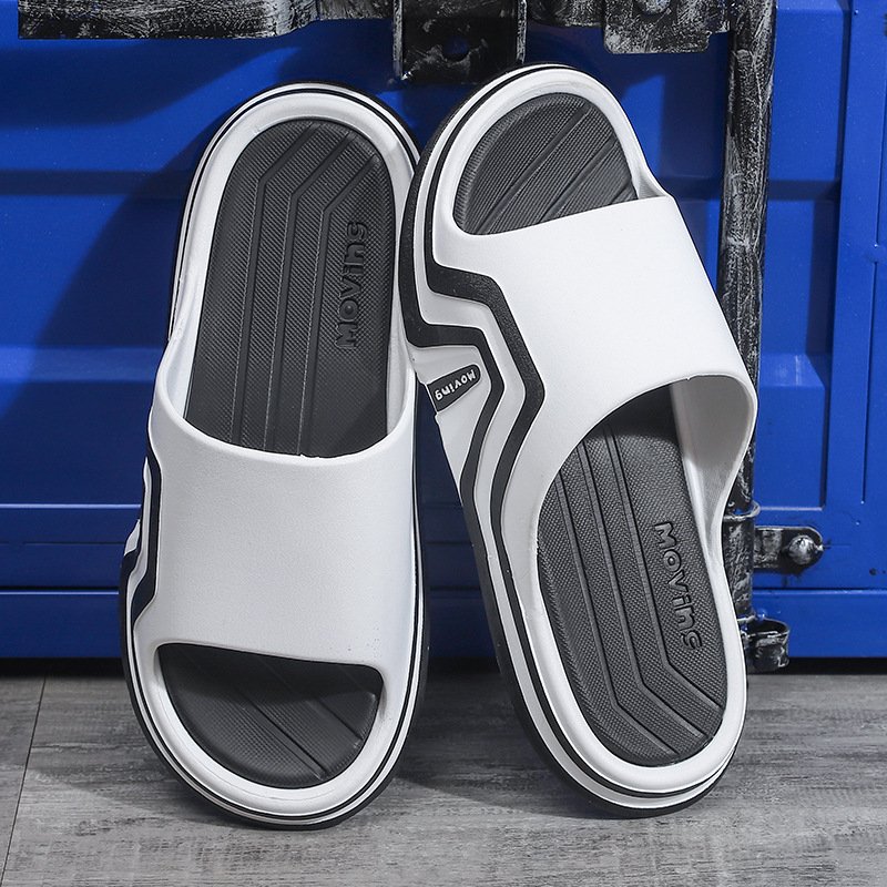 Summer Comfortable Mens Outwear Thick Sole Slippers Cushioning Sport Slipper Slides Slippers For Beach