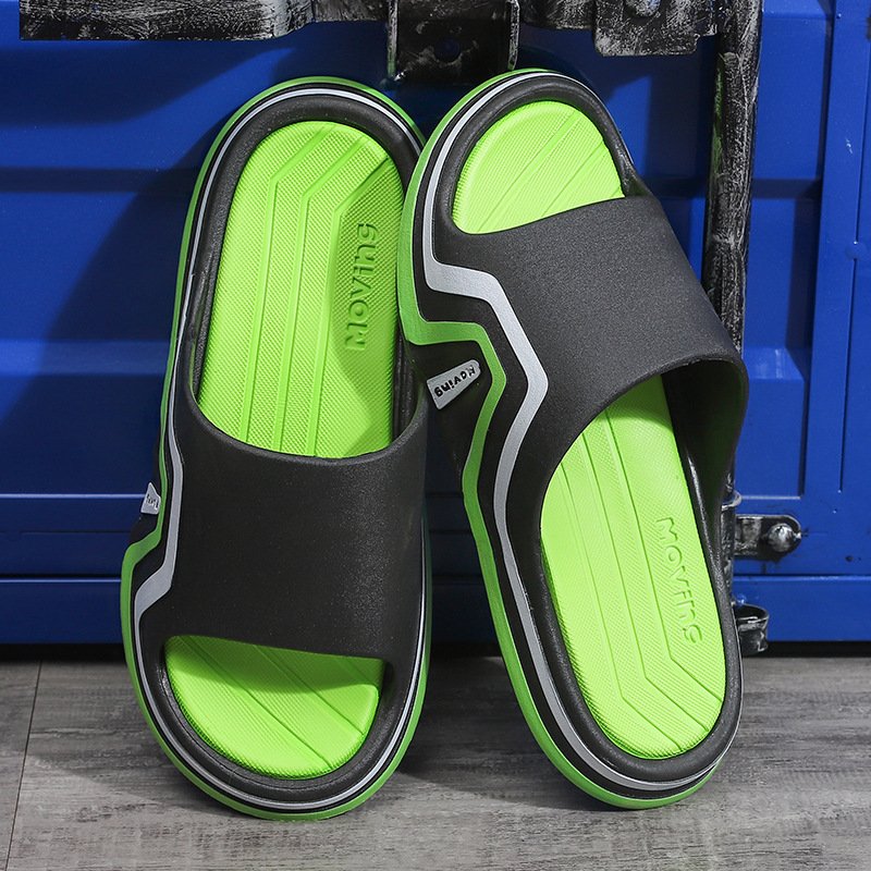 Summer Comfortable Mens Outwear Thick Sole Slippers Cushioning Sport Slipper Slides Slippers For Beach