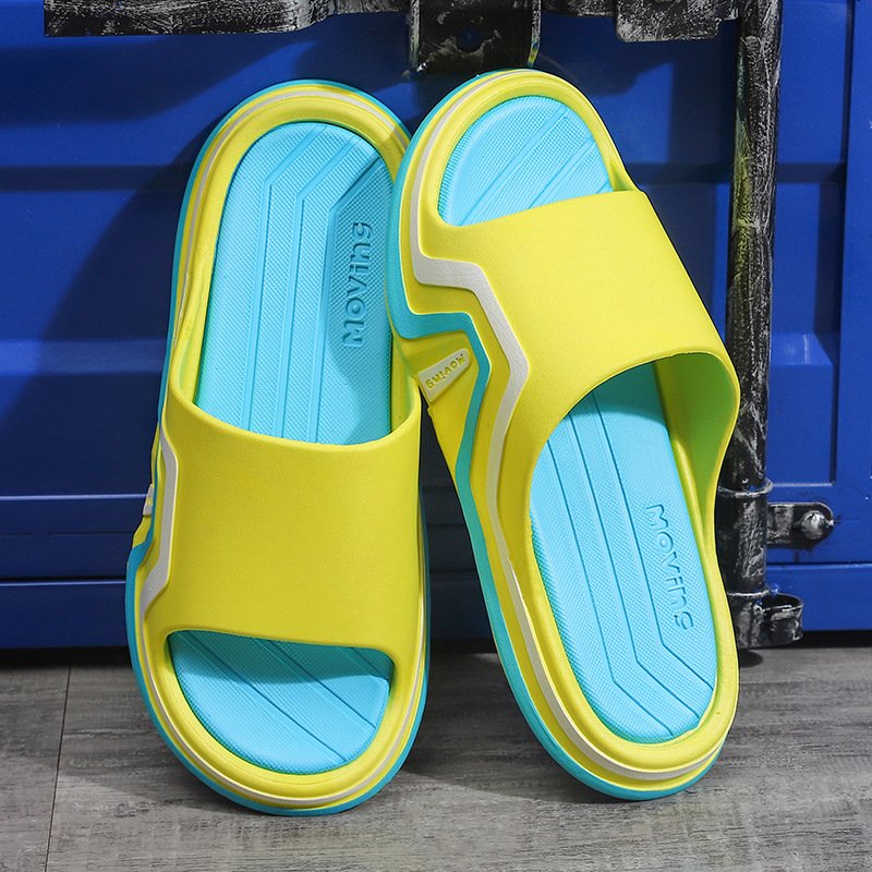 Summer Comfortable Mens Outwear Thick Sole Slippers Cushioning Sport Slipper Slides Slippers For Beach