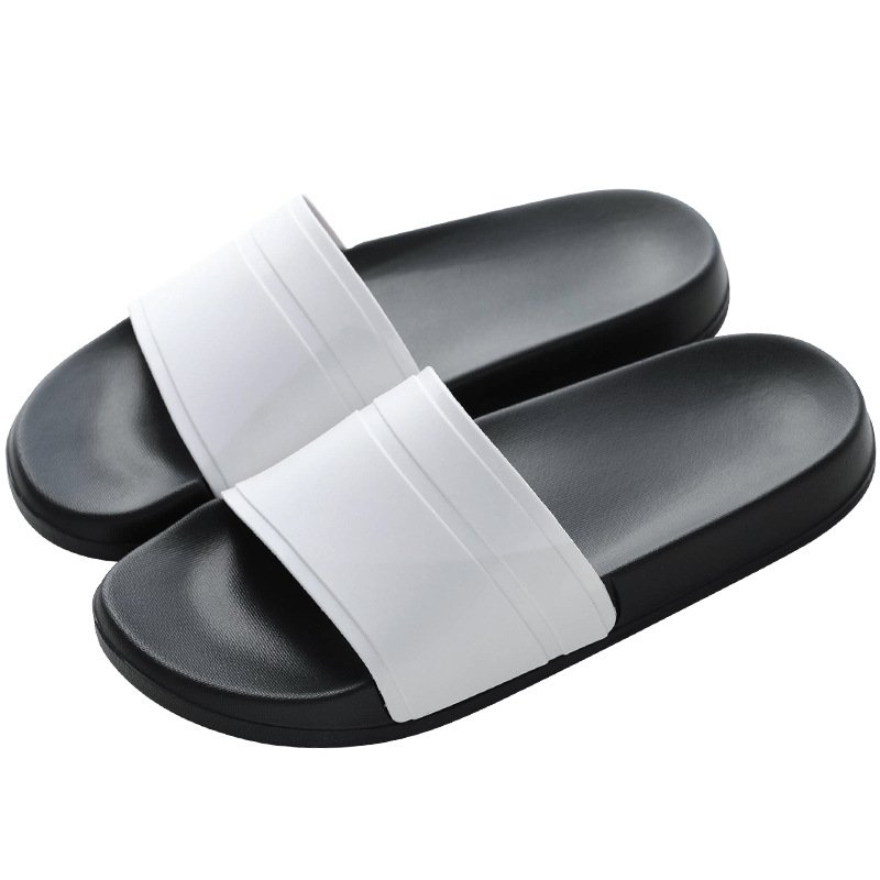 OEM Custom logo with Black Slides slippers for men high quality casual anti-slippery PVC Slippers for women