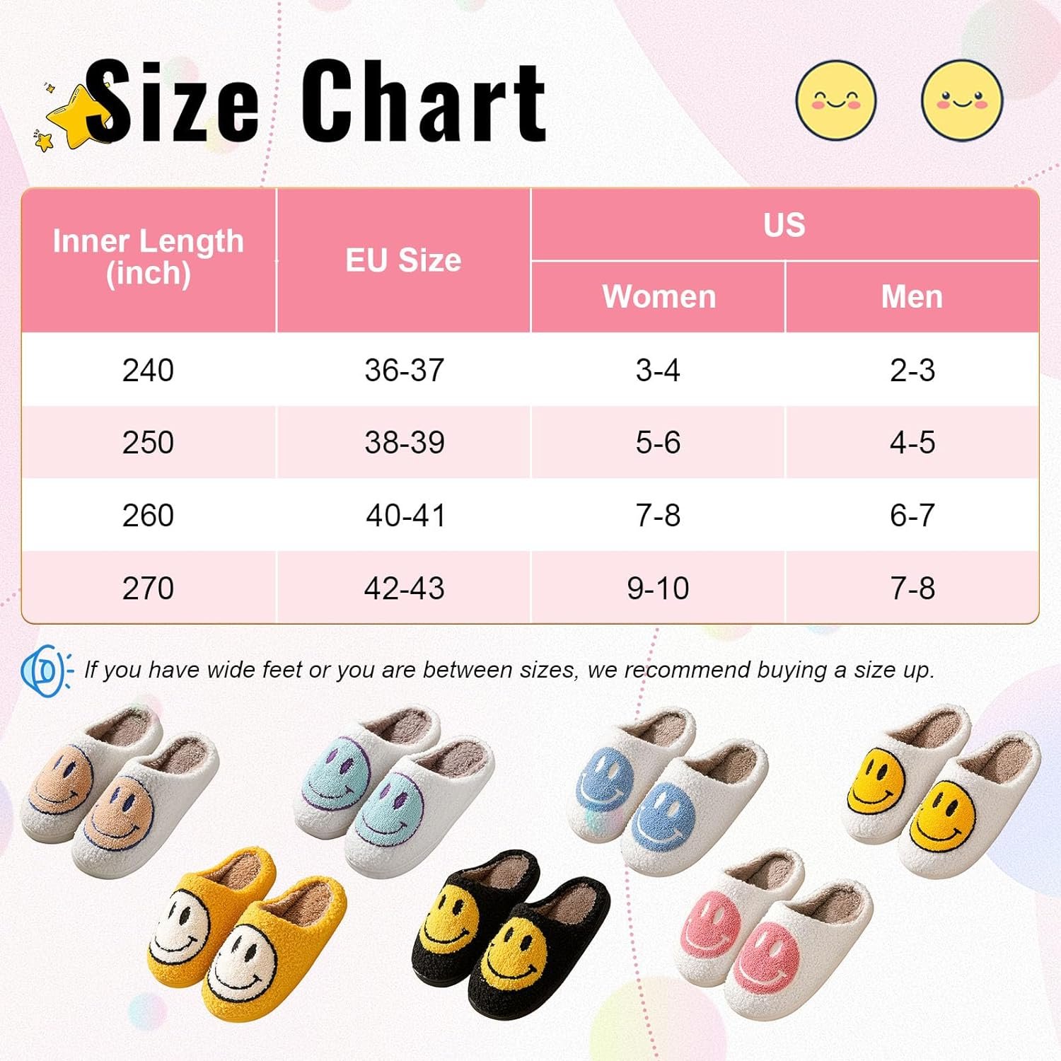 Women's Men's Retro Preppy Happy Face Slippers Comfy Warm Plush Slip-On House Slipper For Winter Indoor Soft Cushion Slippers