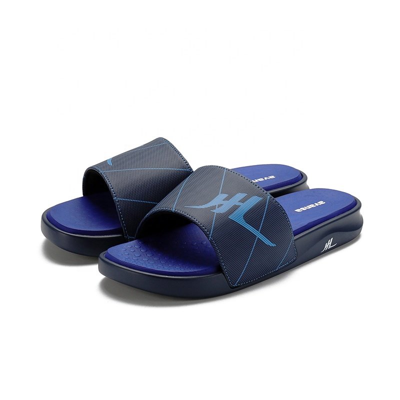 Henghao Bespoke Customized Name Slippers Two Band Foam Slides Slippers Sandals Custom Slides Slippers With Soft Foam Inside