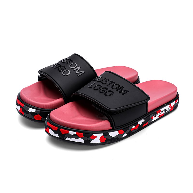 Low Moq Flat Custom Women's Sandals Slides Slippers Ladies Custom Logo Slides Slippers Men High Quality Sand Le For Ladies