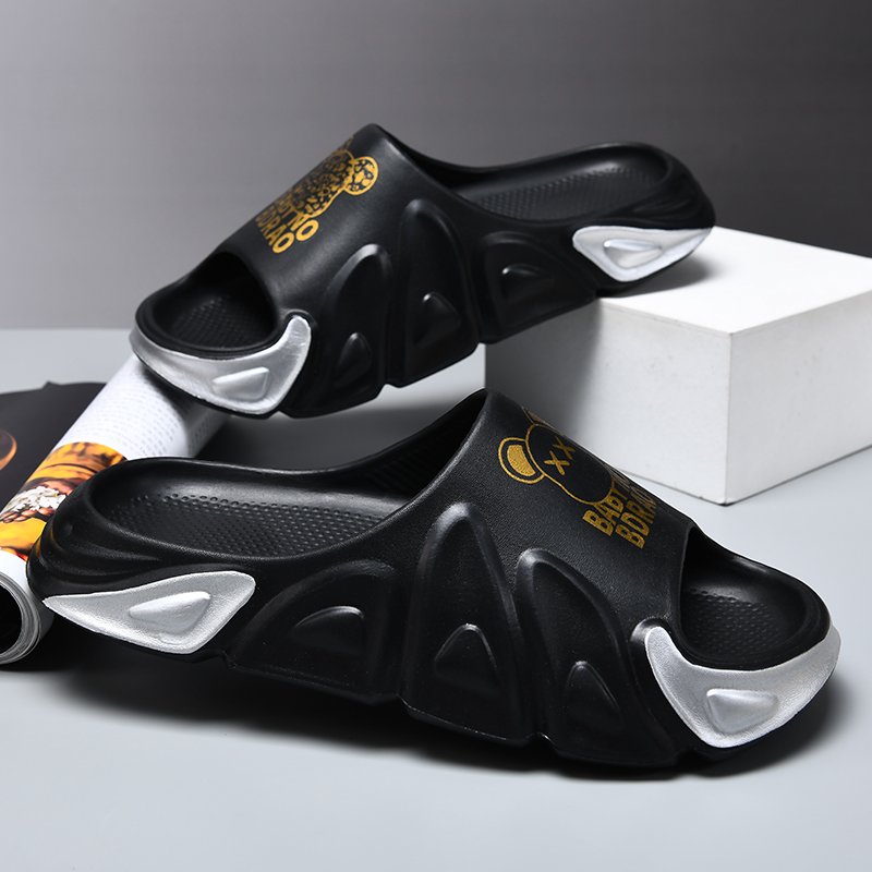 Fashion Promotional top high quality custom fashionable slides slippers for men