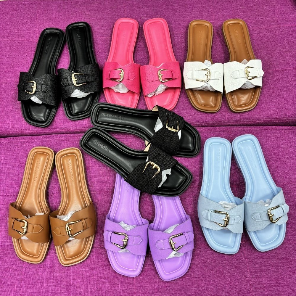 Women's best-selling summer slippers, high-quality casual women's comfortable leather anti-skid slippers