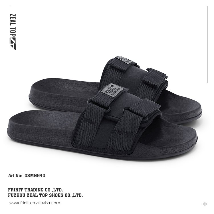 OEM outdoor sport Magic tap sticker slide sandals for men soft flat beach men summer slides slippers fashion slides slipper men