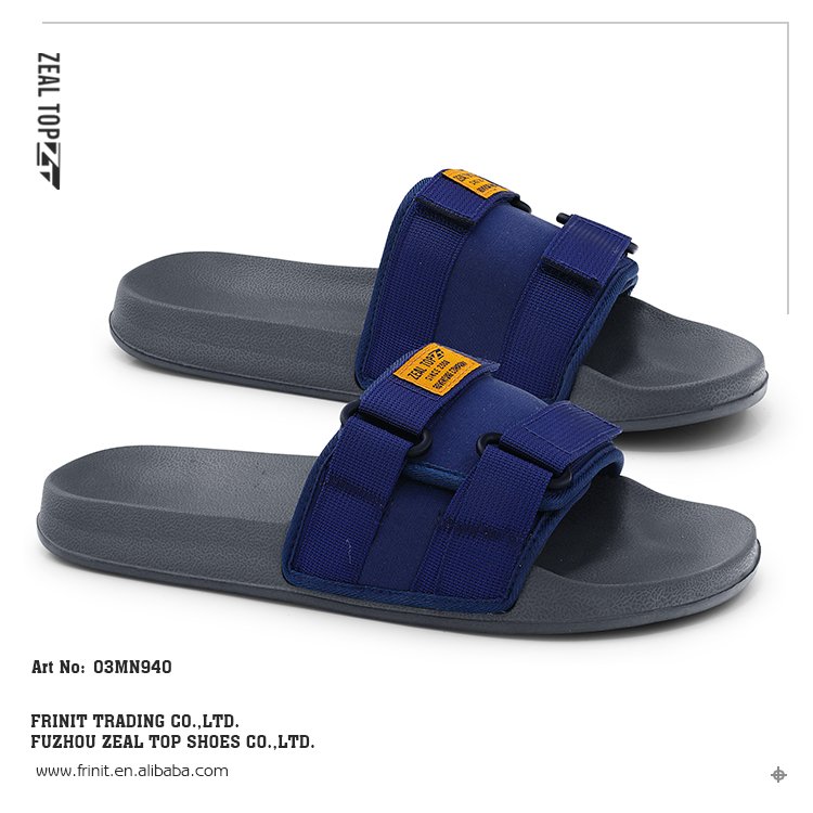 OEM outdoor sport Magic tap sticker slide sandals for men soft flat beach men summer slides slippers fashion slides slipper men