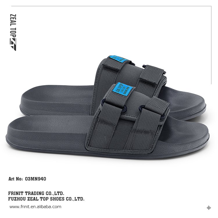 OEM outdoor sport Magic tap sticker slide sandals for men soft flat beach men summer slides slippers fashion slides slipper men