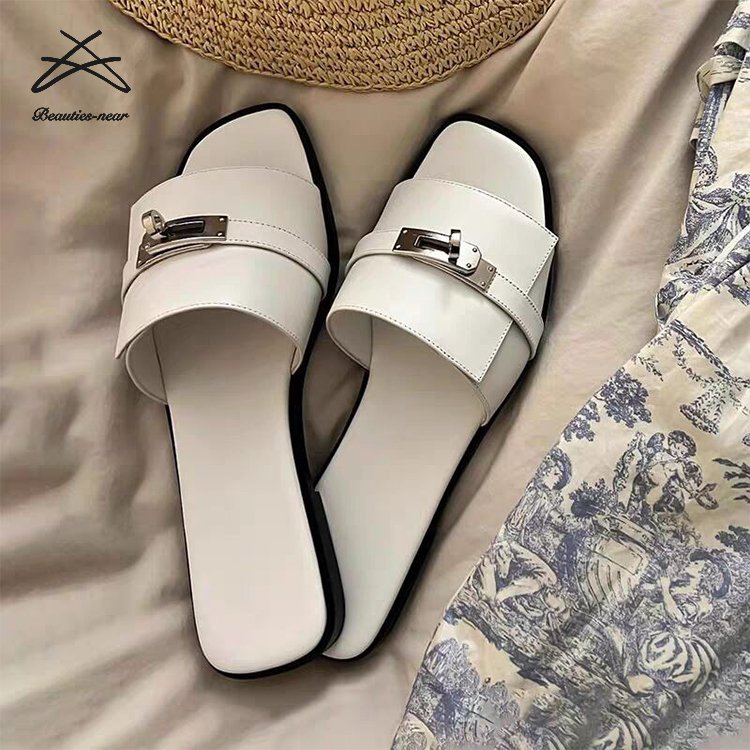 2024 New MZWomen's New Style Slippers Women Summer Fashion Flat Beach Shoes Comfortable Ladies Slide Sandals Slippers Shoes