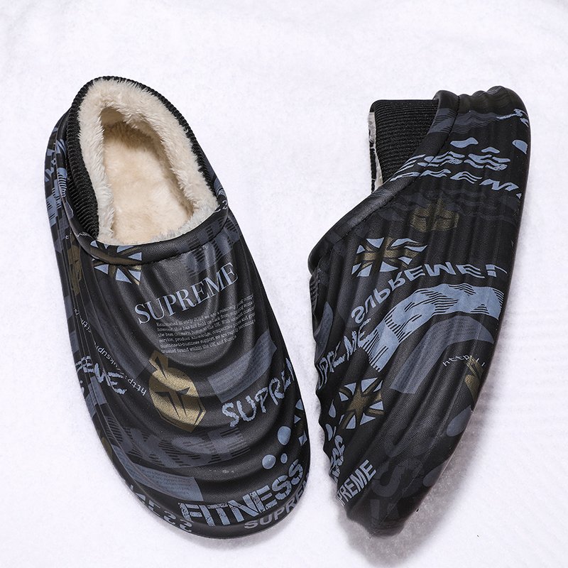 new arrival slippers home cotton drag plus velvet detachable men's cotton shoes slippers