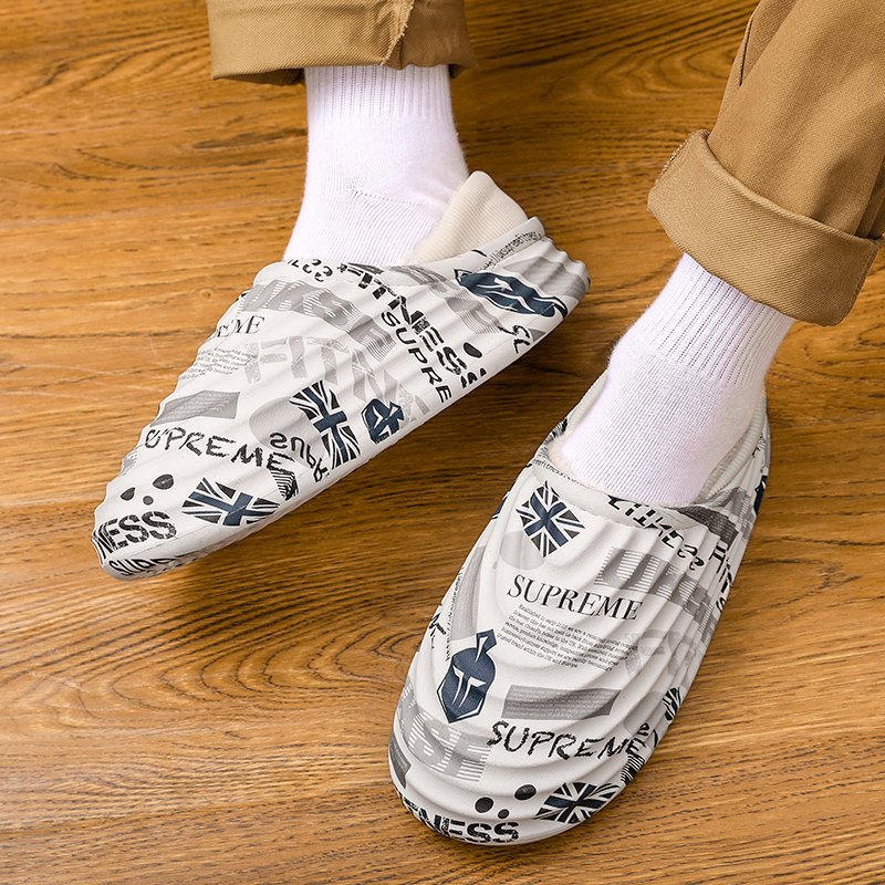 new arrival slippers home cotton drag plus velvet detachable men's cotton shoes slippers
