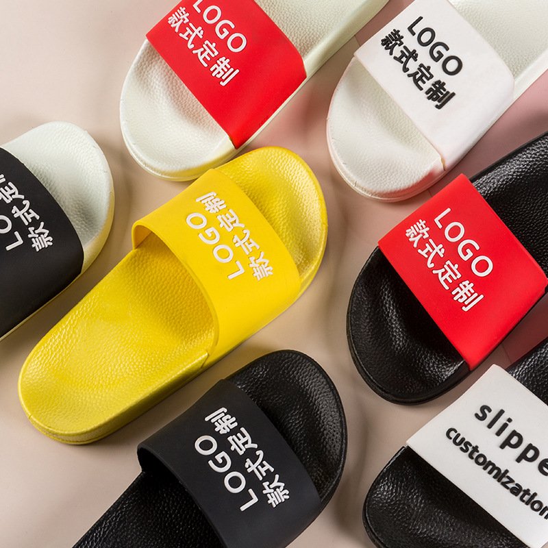 2021 Hot Unisex PVC Footwear Sandals Indoor House Custom Slides Logo Slippers Women Customize Shoes