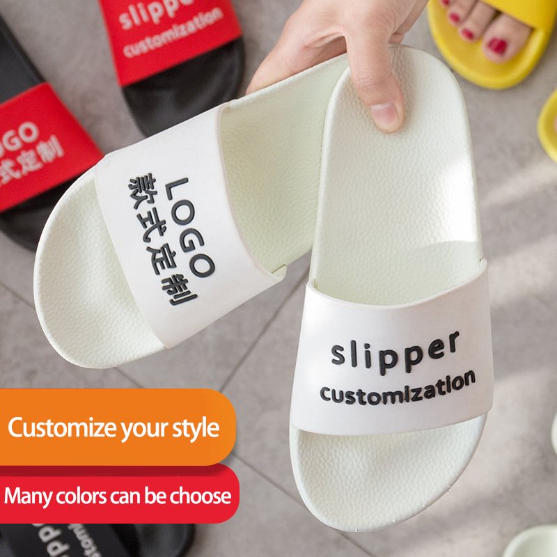 2021 Hot Unisex PVC Footwear Sandals Indoor House Custom Slides Logo Slippers Women Customize Shoes