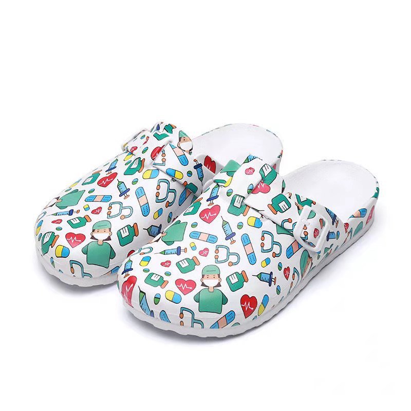 High Quality Waterproof Women's Nurse Clogs Shoes Custom Medical Nursing Slippers Anti-Slippery Mules Slides Footwear Wholesale