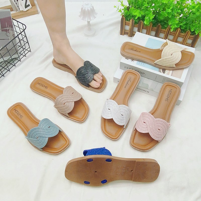 Wholesale ladies simple slippers soft ladies slide slippers outdoor plastic pcu ladies slippers