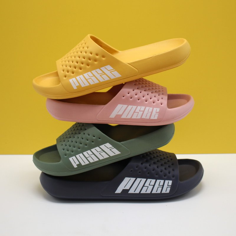 GRS EVA bathroom slipper logo rubber Beach EVA mens slides custom logo slippers Custom Printed logo Slippers Slides Footwear