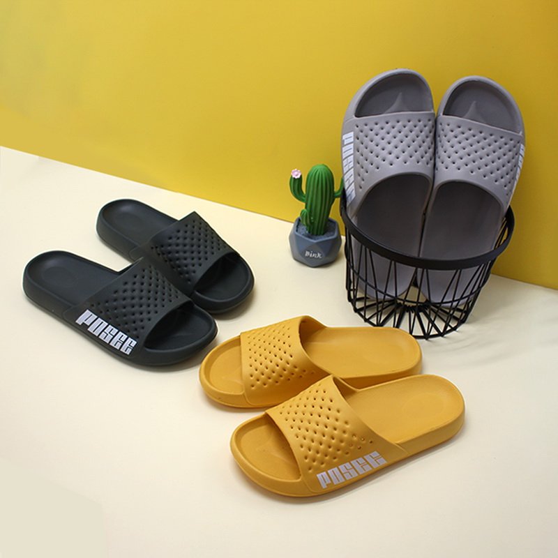 GRS EVA bathroom slipper logo rubber Beach EVA mens slides custom logo slippers Custom Printed logo Slippers Slides Footwear