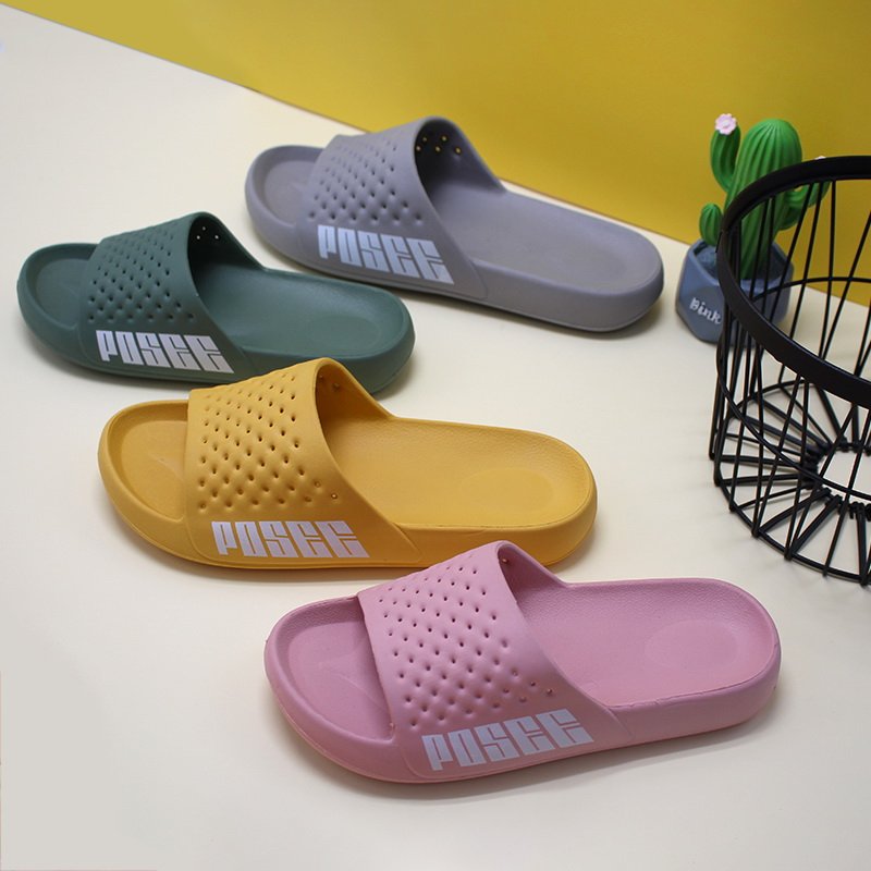 GRS EVA bathroom slipper logo rubber Beach EVA mens slides custom logo slippers Custom Printed logo Slippers Slides Footwear