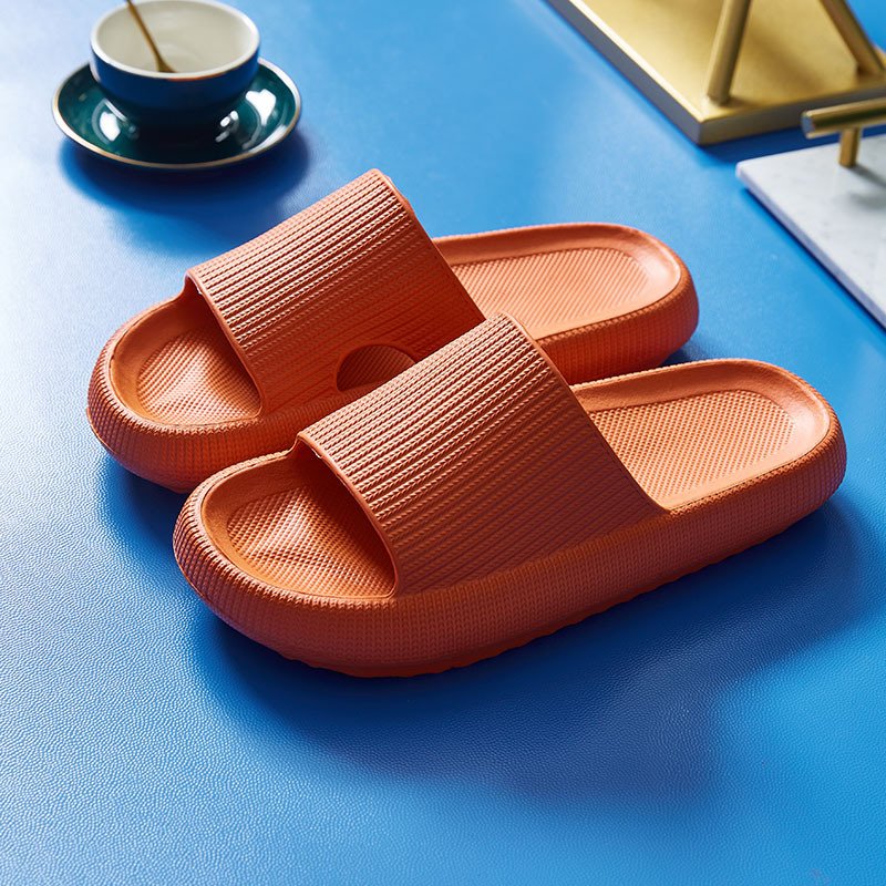 Hot selling light weight anti-slip Women Sandals Soft Thick Sole house slides pure color Indoor EVA slides