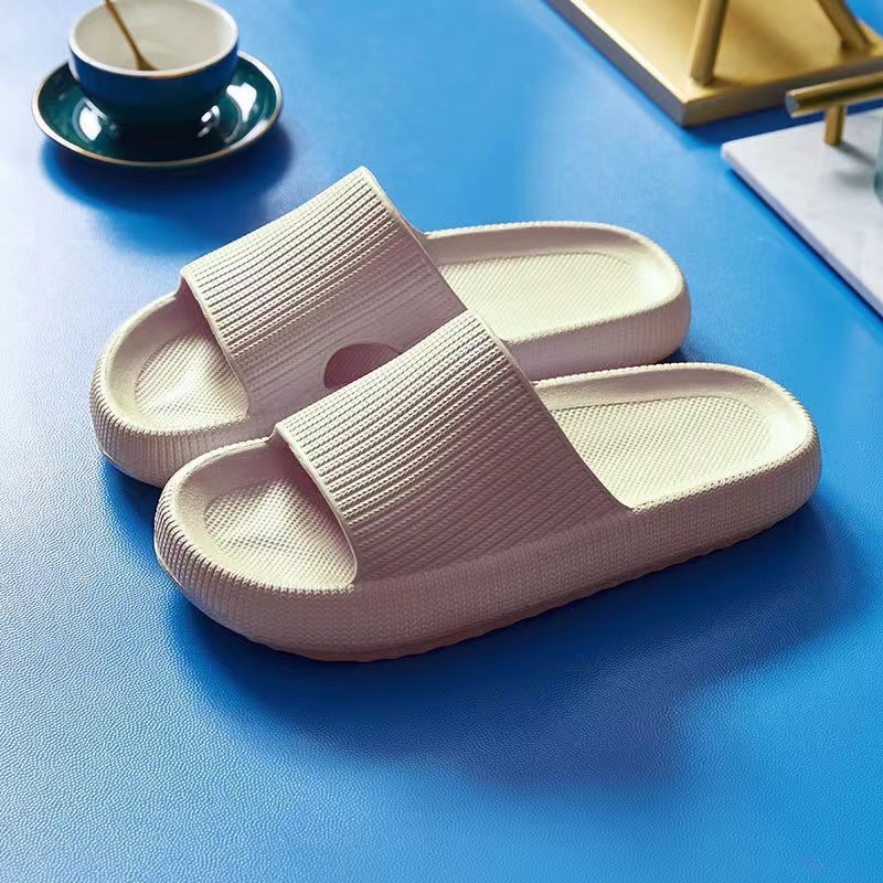 Hot selling light weight anti-slip Women Sandals Soft Thick Sole house slides pure color Indoor EVA slides