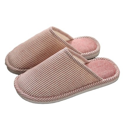 2023 Family slippers indoor comfortable bedroom four seasons women and men's red shoes flat cotton and linen shoes house slipper