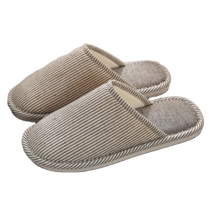 2023 Family slippers indoor comfortable bedroom four seasons women and men's red shoes flat cotton and linen shoes house slipper