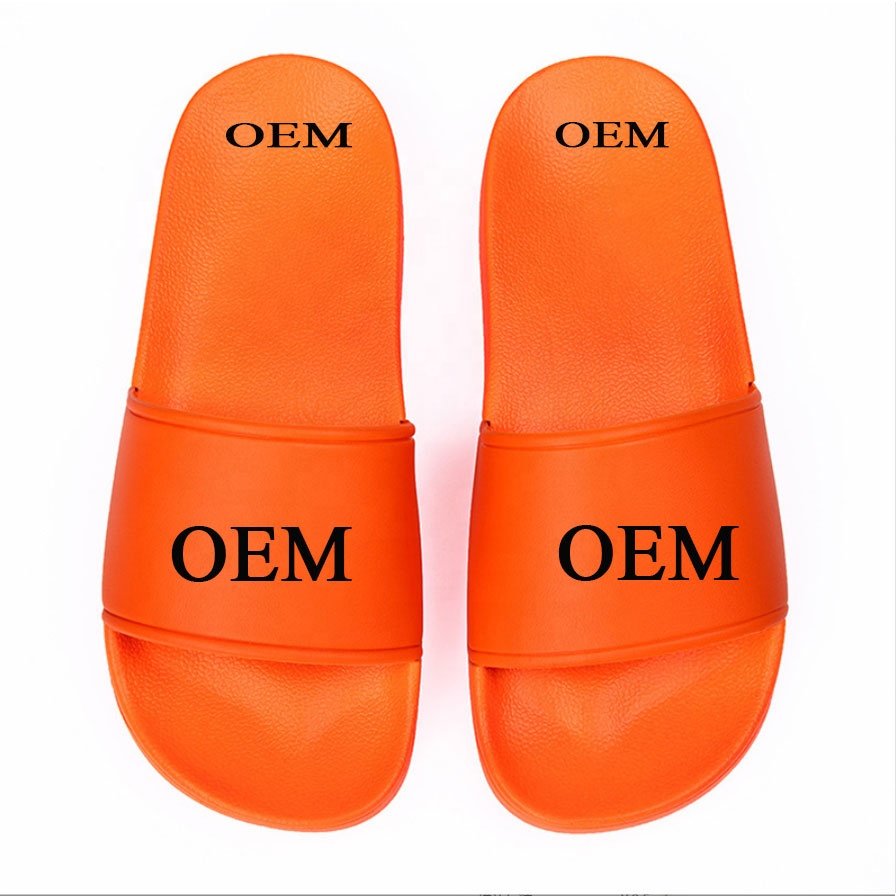 Personalized Logo Summer Durable United Kingdom Fashion Style Custom White Color Bedroom Custom PVC Slide Slippers