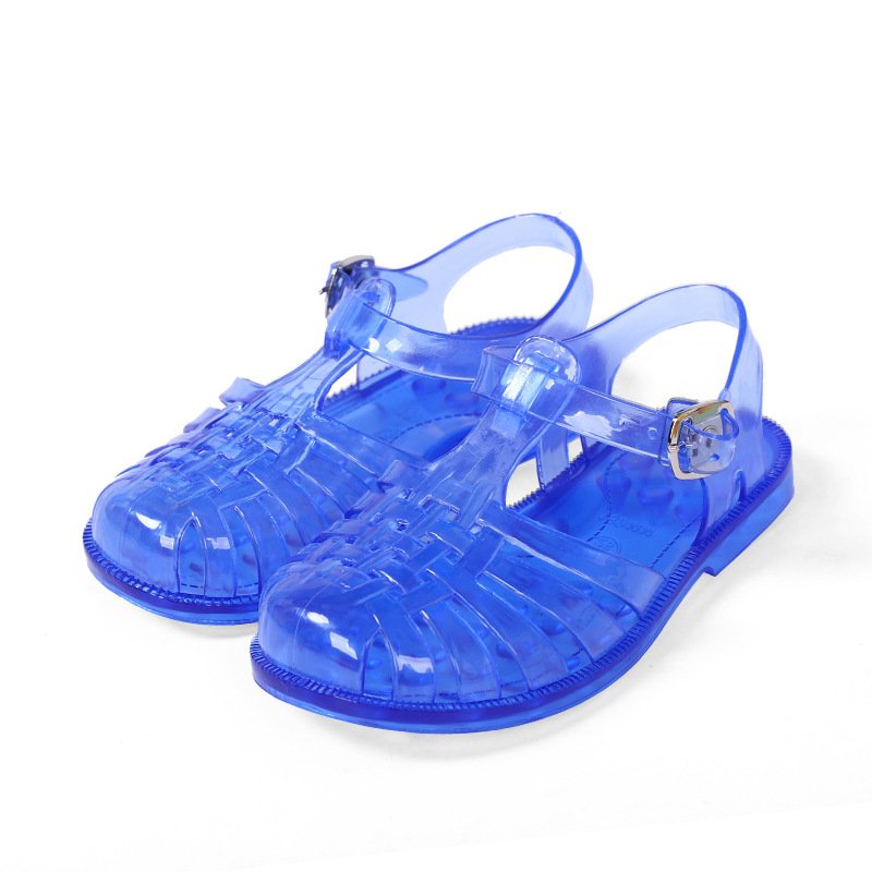 summer Jelly shoes baby walking sandals kids slippers children girls transparent sandals prewalker 1 - 3 years old slides