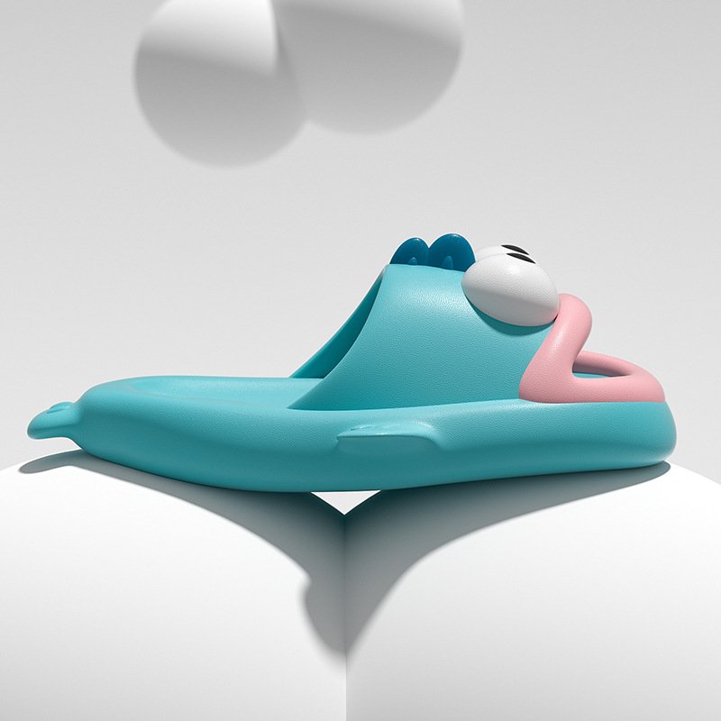 Thick Platform Slippers Summer Beach Eva Soft Sole cartoon Slide Ladies Anti-slip cloud Slippers