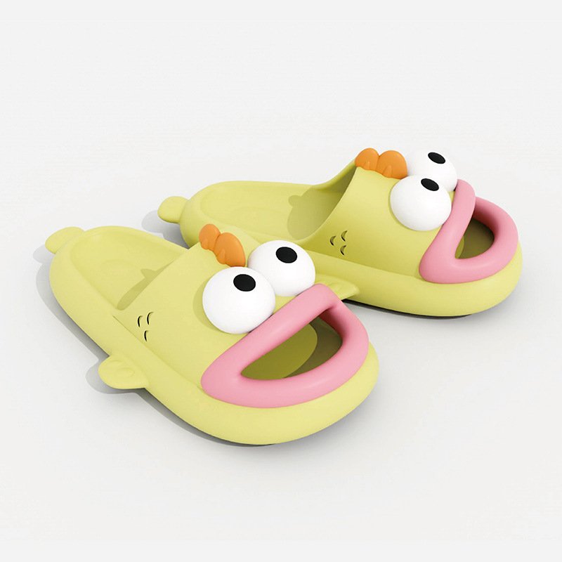 Thick Platform Slippers Summer Beach Eva Soft Sole cartoon Slide Ladies Anti-slip cloud Slippers