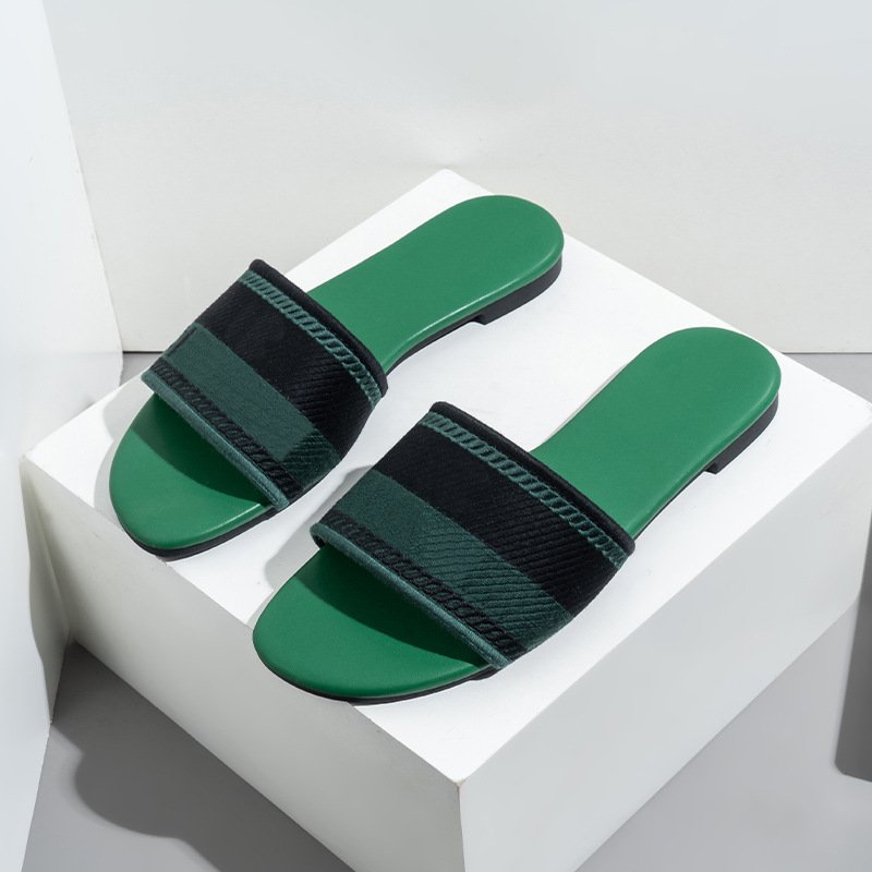 Designer Famous brand Luxury slippers Casual custom ladies fashion slippers