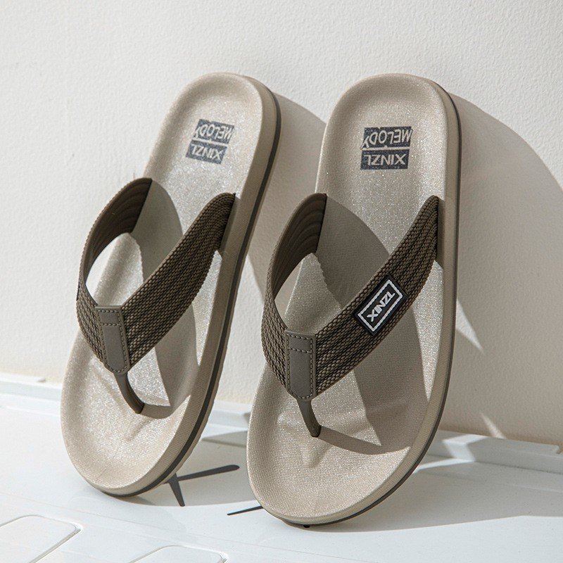 Wholesale EVA Flat Platform Man Flip Flops Comfortable Summer Casual Slippers Outdoor Beach Sandals with round Feature
