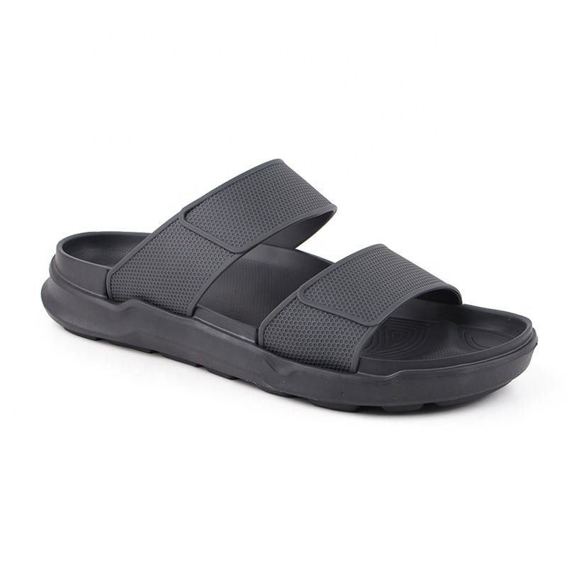 Olicom Custom Logo Double Strap Sandals Summer Lightweight Thick Sole Slides Slippers EVA Casual Sandals Chancletas Men Slides