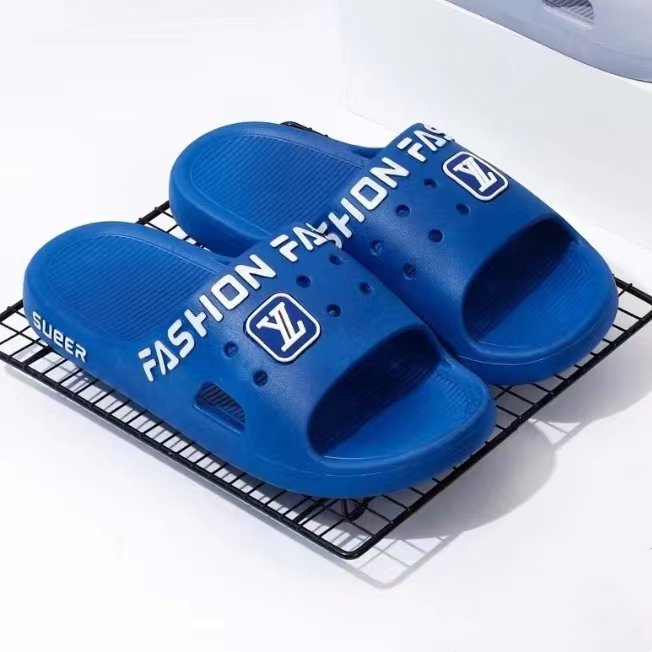 Beach Sandals Slides Slippers Non-Slip Thick Sole Anti-Odor Soft Home Bath Men Indoor Couples Summer Shoes